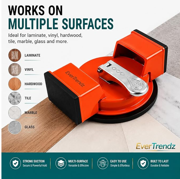 Floor Gap Fixer Tool, Heavy Duty Suction Cup Floor Closer