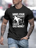 Men's Creative Tops, Casual Short Sleeved Round Neck T-shirts, Summer Outdoor Men's Clothing