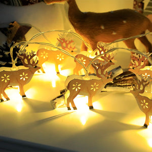 Christmas LED Light String Santa Claus Elk Snowman