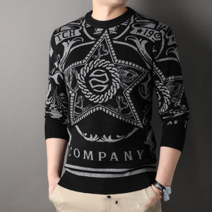 Autumn And Winter Men's Knitwear Round Neck Loose