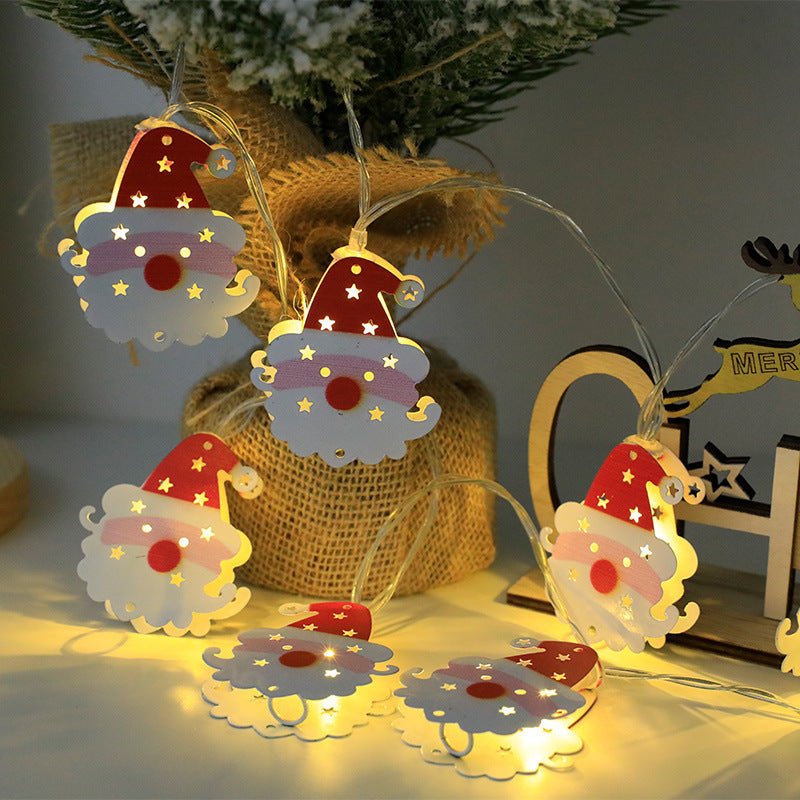 Christmas LED Light String Santa Claus Elk Snowman